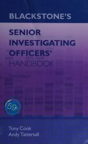 Blackstone's Senior Investigating Officers' Handbook