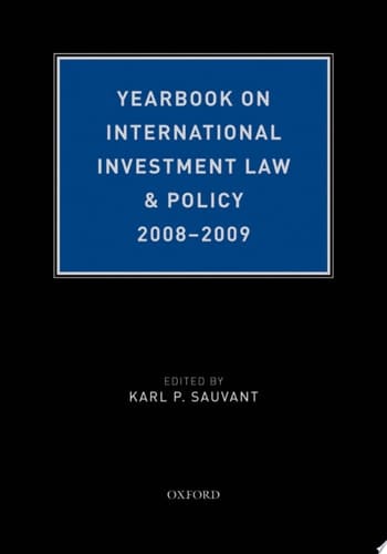 YEARB INT INV LAW & POL 08-09 YILP C (Yearbook on International Investment Law and Policy)