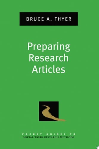 Pocket Guide To Preparing Social Work Research Articles
