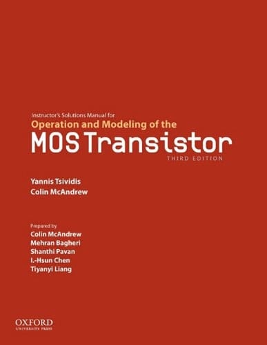 Instructor's Solution Manual for Operation and Modeling of the MO 3rd ed