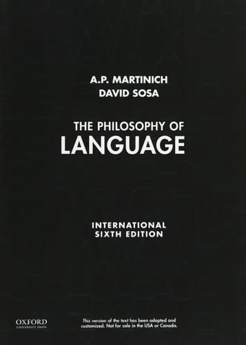 The Philosophy of Language