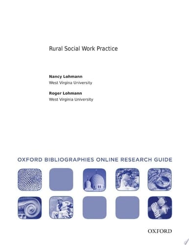Rural Social Work Practice: Oxford Bibliographies Online Research Guide