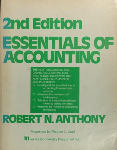 Essentials of Accounting (Addison-Wesley Marketing Series)