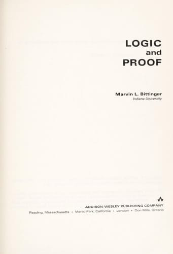 Logic and Proof