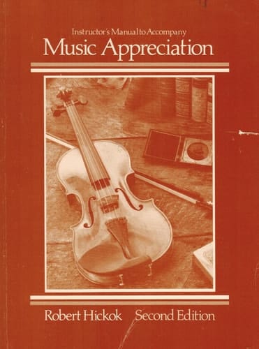 Instructor's Manual to Accompany Music Appreciation