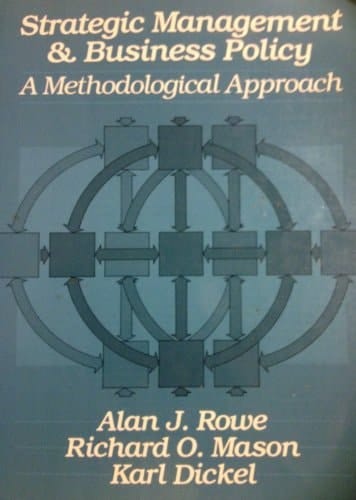 Strategic management and business policy: A methodological approach
