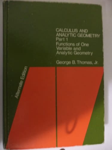 Calculus and Analytical Geometry