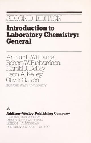 Introduction to Laboratory Chemistry General