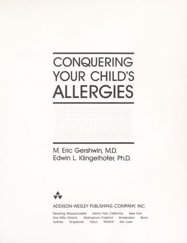 Conquering Your Child's Allergies