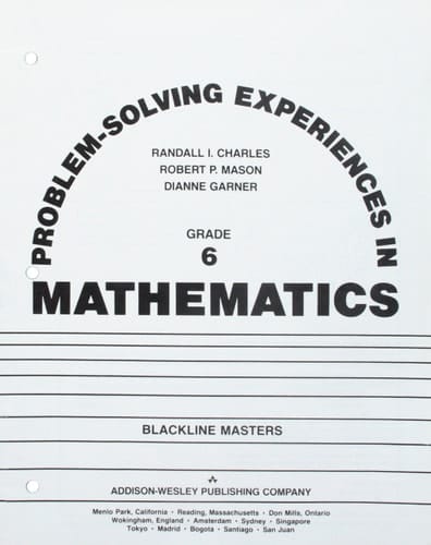 Problem-Solving Experiences in Mathematics. Grade 6