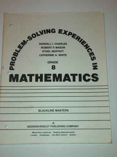 PROBLEM-solving Experiences in Mathematics. Grade 8. Blackline Masters