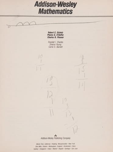 Mathematics (Addison-Wesley Workbook)
