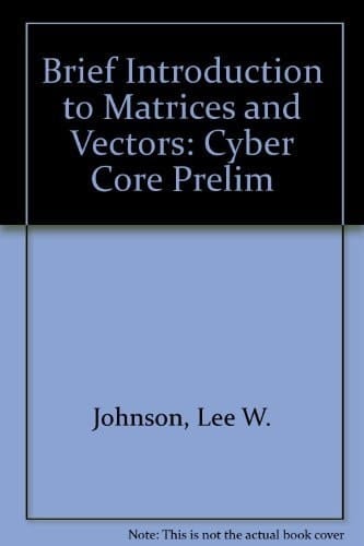 Brief Intro Matrcs Vectr: Cyber Core Prelim
