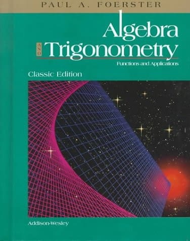 Algebra and Trigonometry: Functions and Applications
