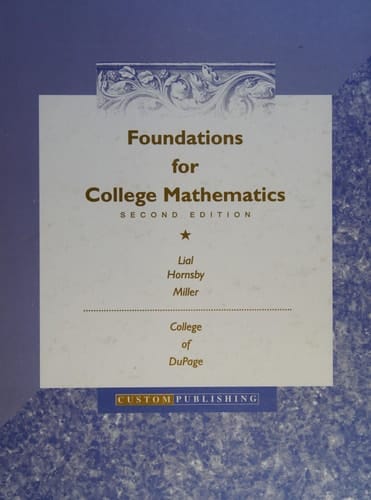 Foundations for college mathematics