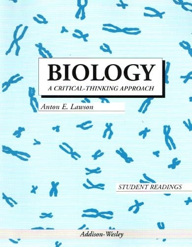 Biology: A Critical Thinking Approach Student Readings: a Critical Thinking Approach - Student Readings