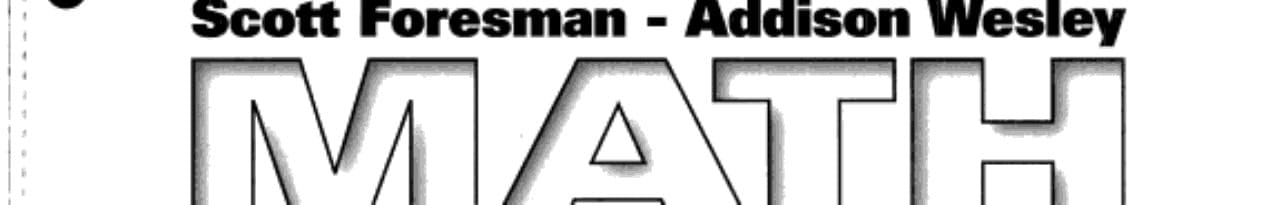 Problem-Solving Masters (Scott Foresman - Addison Wesley Math, Grade 1)