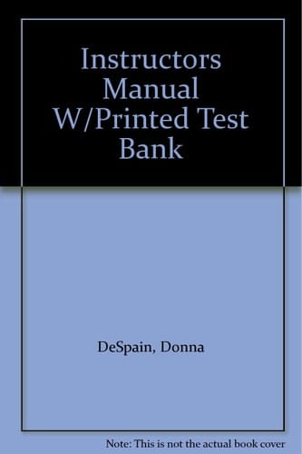 Instructors Manual W/Printed Test Bank