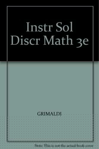 Instr Sol Discr Math 3e