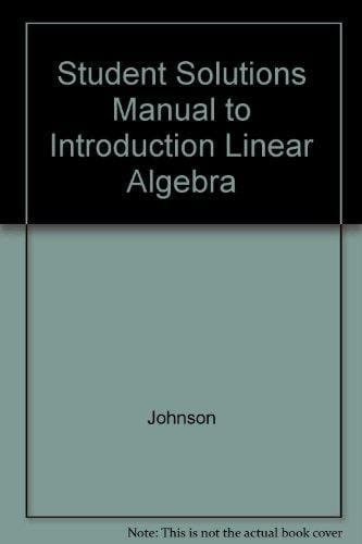 Introduction to Linear Algebra (Student Solutions Manual)