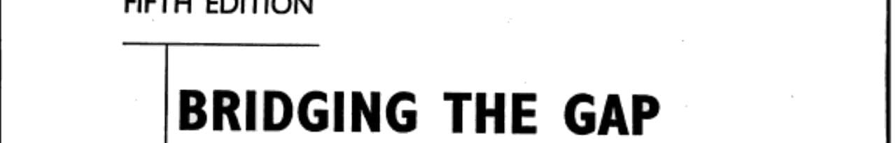 Bridging the Gap: College Reading