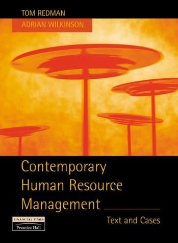 Contemporary Human Resources Management: Text and Cases