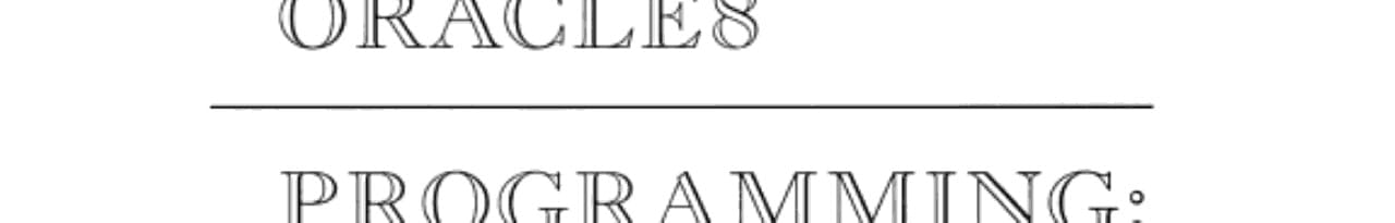 Oracle8 Programming: A Primer