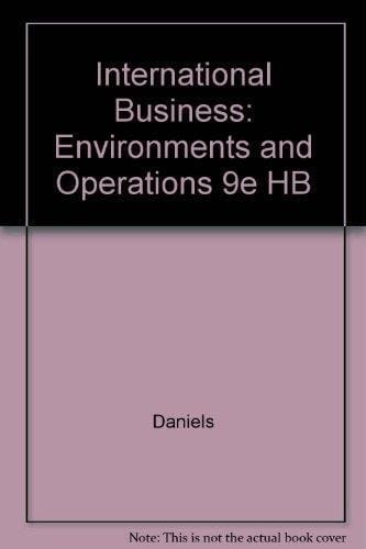 International Business: Environments and Operations 9e HB