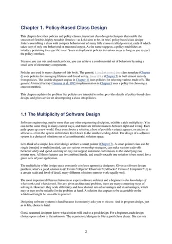 Modern C++ Design: Generic Programming and Design Patterns Applied