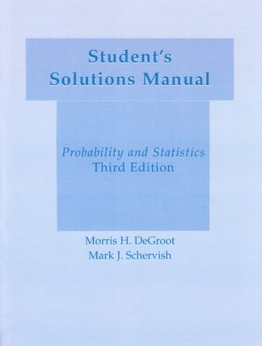 Student's Solution Manual Probability & Statistics
