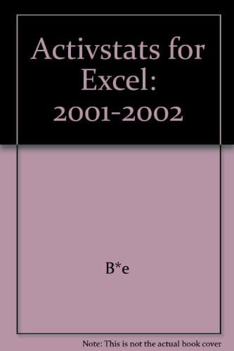 Activstats for Excel: 2001-2002