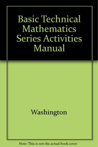 Basic Technical Mathematics Series Activities Manual