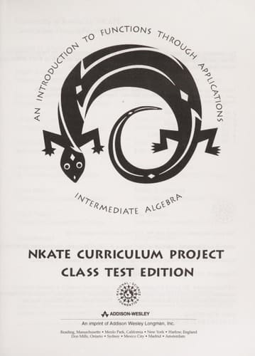 Intermediate Algebra: An Introduction to Functions Through Applications