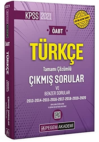 2021 KPSS ÖABT Türkçe Tamami Çözümlü Çikmis Sorular ve Benzer Sorular