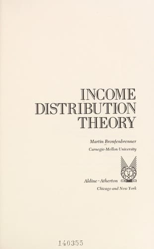 Income Distribution Theory