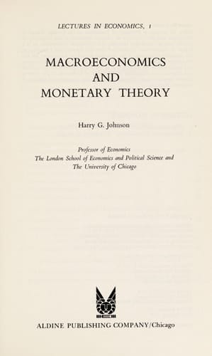 Macroeconomics and Monetary Theory