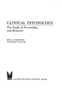 Clinical psychology;: The study of personality and behavior