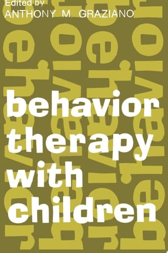 Behavior Therapy with Children: Volume 1