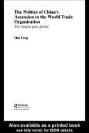 Politics Of China's Accession To The World Trade Organization