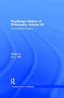 Routledge History Of Philosophy Volume Vii