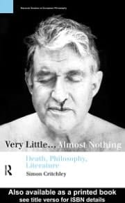 Very Little-- Almost Nothing: Death, Philosophy, Literature