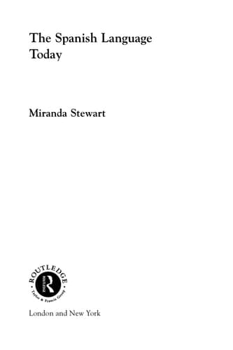 The Spanish language today