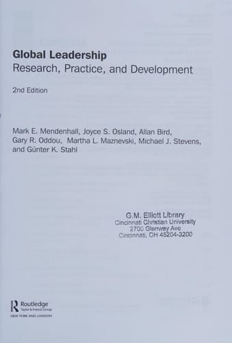 Global Leadership 2e: Research, Practice, and Development (Global HRM)