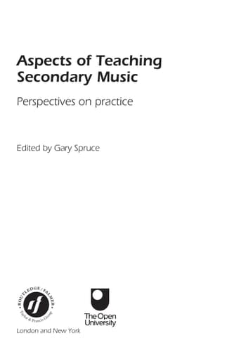 Aspects of teaching secondary music: perspectives on practice