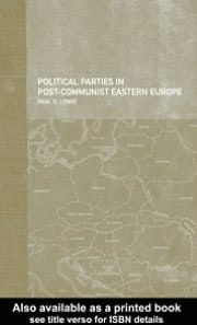 Political parties in post-communist Eastern Europe.