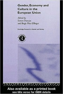 Gender, Economy and Culture in the European Union