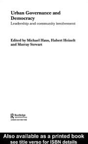 Urban Governance And Democracy