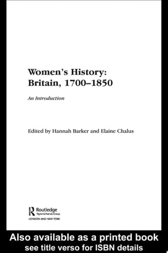 Women's History, Britain 1700–1850