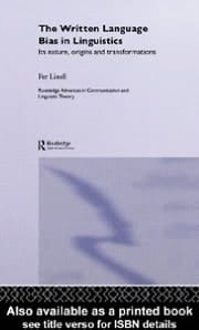 Written Language Bias In Linguistics