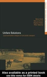 Unfare Solutions: Local Earmarked Charges to Fund Public Transport